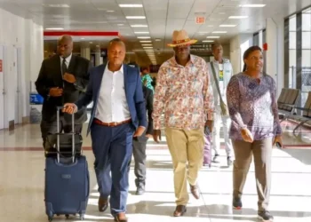Gachagua supporters brave tight security to welcome him at JKIA