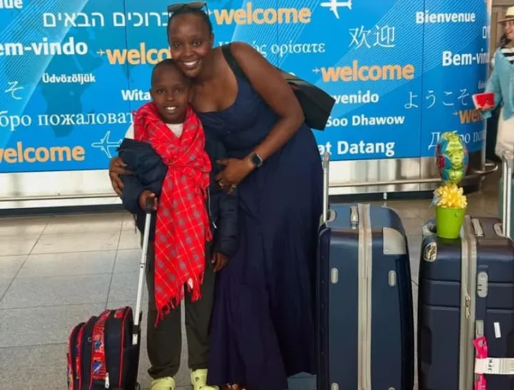 Kalenjin influencer Fay Tall stirs buzz as son flies solo to New York