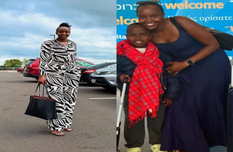 Kalenjin influencer Fay Tall stirs buzz as son flies solo to New York