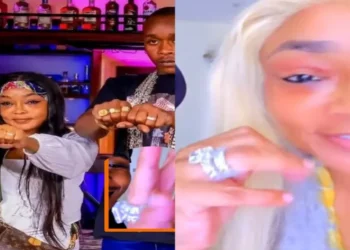 Diana Dee flaunts KSh 46 Million 10-Carat Diamond Ring as VJ Patelo stuns Nairobi with lavish lifestyle