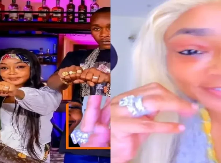 Diana Dee flaunts KSh 46 Million 10-Carat Diamond Ring as VJ Patelo stuns Nairobi with lavish lifestyle