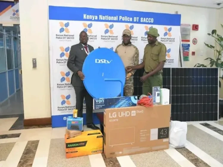 Kenya Police Sacco donates equipment to boost officers’ welfare in Mandera