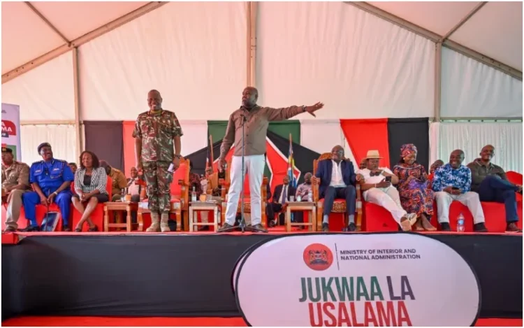 CS Kipchumba Murkomen was in Busia County for the 34th Jukwaa la Usalama. Photo|courtesy.