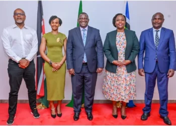 CS Salim Mvurya met the NBA delegation in Nairobi. Photo|courtesy.