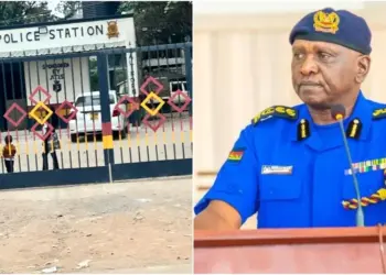 IG Douglas Kanja on spot over corporate branding of California Police Station in Kamukunji