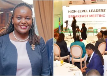 Harriette Chiggai attended a high-level breakfast meeting on championing women’s empowerment. Photo|courtesy.