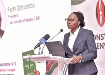 Law Society of Kenya (LSK) President Faith Odhiambo. Photo|courtesy.