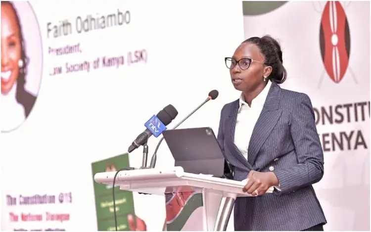 Law Society of Kenya (LSK) President Faith Odhiambo. Photo|courtesy.