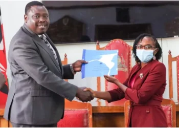 New CCEM for Sports, Youth Affairs, ICT, and Innovation, Robert Kemei (l). Photo|courtesy.