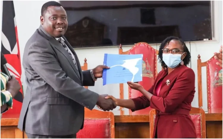 New CCEM for Sports, Youth Affairs, ICT, and Innovation, Robert Kemei (l). Photo|courtesy.