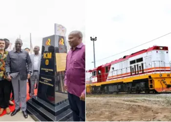 President William Ruto commissioned the Mombasa Commuter Rail Service Train. Photo|courtesy.