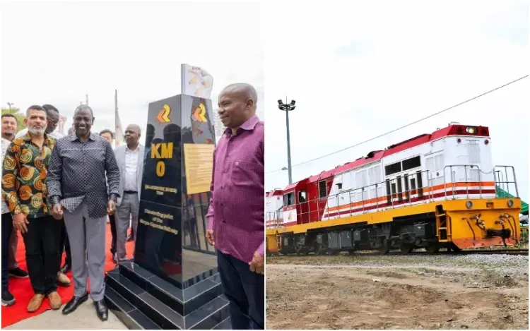 President William Ruto commissioned the Mombasa Commuter Rail Service Train. Photo|courtesy.