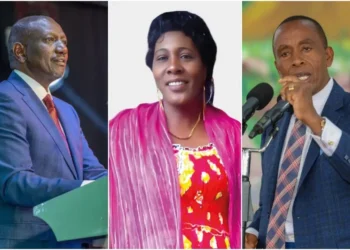 President William Ruto mourned Governor Kimani Wamatangi's sister, Winnie Nyambura. Photo|courtesy.