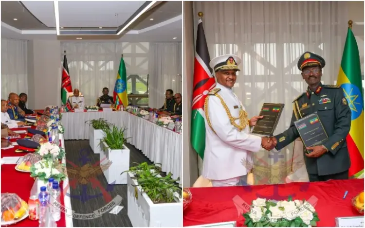 The Defence Cooperation Agreement was signed at the Ministry of Defence Headquarters in Addis Ababa, Ethiopia. Photo|courtesy.
