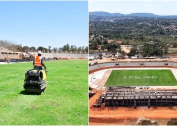 The construction of the Ithookwe Stadium in Kitui County is on course. Photo|courtesy.