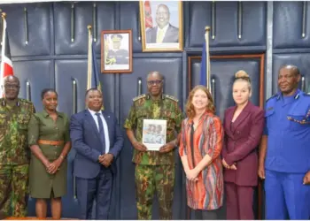 The report was handed over to Deputy Inspector General of the Kenya Police Service, Eliud Lagat. Photo|courtesy.