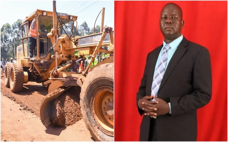 Cheptais Ward MCA aspirant in the 2027 elections, Amos Chemabus (r). Photo, courtesy.