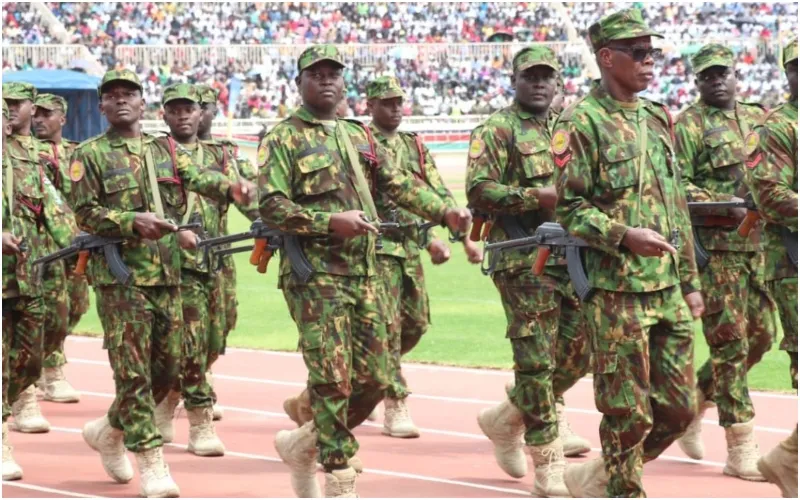 NPS officers who have been serving in Haiti during the Jamhuri Day celebrations. Photo, courtesy.