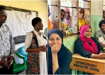 PS Susan Mang'eni led a visit to the NYOTA Project Business Training sessions. Photo, courtesy.