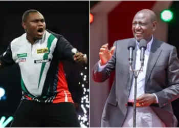 President William Ruto congratulated David Munyua after making history. Photo, courtesy.