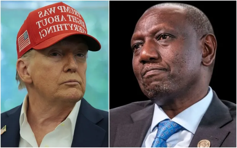 Presidents Donald Trump and William Ruto will hold joint strategic talks. Photo, courtesy.