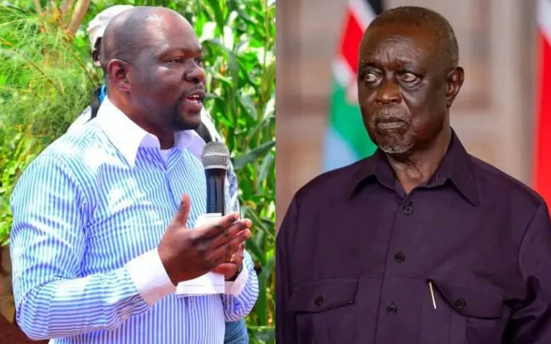 Saboti MP Caleb Amisi took issue with Oburu Oginga's elevation to the ODM party leader. Photo, courtesy.