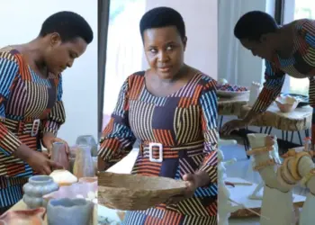 Senator Essy Okenyuri visited the Kiong'anyo Cultural Organisation domiciled at Humpreys Hill House. Photo, courtesy.