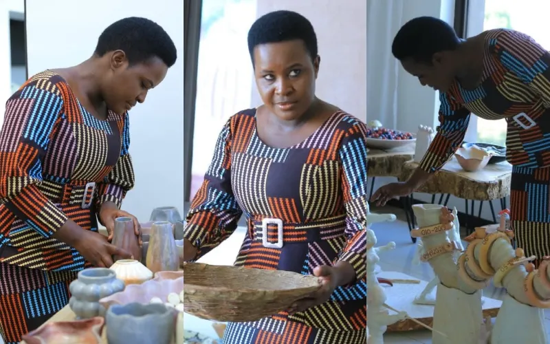 Senator Essy Okenyuri visited the Kiong'anyo Cultural Organisation domiciled at Humpreys Hill House. Photo, courtesy.