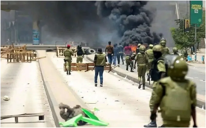 Tanzanian protesters were targeted by security personnel using live bullets and tear gas. Photo, courtesy.