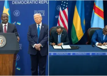The historic signing of a peace deal between President Félix Tshisekedi of the DRC and President Paul Kagame of Rwanda took place at the Donald J. Trump United States Institute of Peace in Washington, D.C. Photo, courtesy.