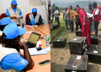 The Uganda Electoral Commission has dispatched polling materials to different districts from its warehouse in Ntinda. Photo, courtesy.