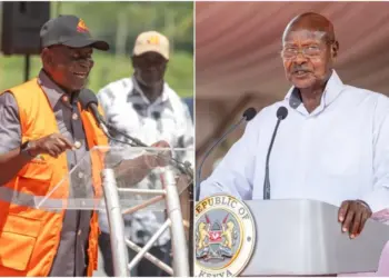 President Yoweri Museveni and Senator Oburu Oginga attended the launch of the Kisumu-Malaba section of the SGR. Photo, courtesy.