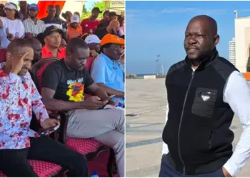 Saboti Mp Caleb Amisi (l) is a member of the Linda Mwananchi group (r). Photo, courtesy.