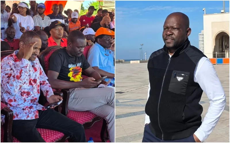 Saboti Mp Caleb Amisi (l) is a member of the Linda Mwananchi group (r). Photo, courtesy.