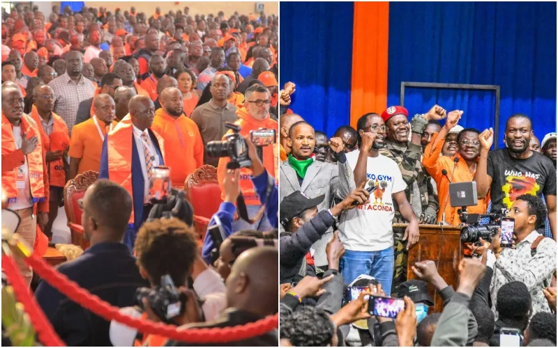 The ODM party is holding two parallel events in Nairobi. Photo, courtesy.