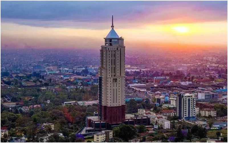 The Old Mutual Tower in Nairobi went dark last night in solidarity with millions of people across the world, giving one hour for the planet. Photo: Old Mutual. Source: X.