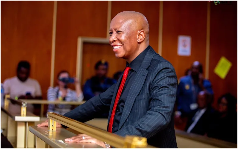 EFF President and Commander in Chief Julius Malema in East London Magistrate’s Court. Photo: EFF. Source: X.