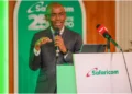 Safaricom PLC CEO, Peter Ndegwa, during a recent company event. Photo: Safaricom. Source: X.