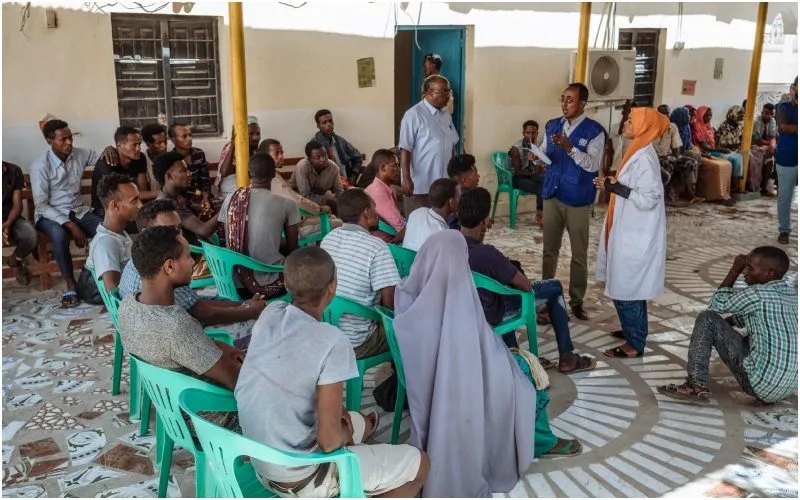 IOM operates Migration Response Centers in key locations, offering medical assistance, information, and help with voluntary return. Photo: IOM Somalia. Source: X.