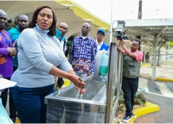 Public Health PS Mary Muthoni (l) said Kenya has strengthened Ebola preparedness at JKIA. Photo: Ministry of Health. Source: X.