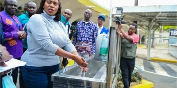 Public Health PS Mary Muthoni (l) said Kenya has strengthened Ebola preparedness at JKIA. Photo: Ministry of Health. Source: X.