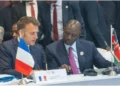 Presidents Emmanuel Macron (France) and William Ruto (Kenya) during the Africa Forward Summit. Photo: William Ruto. Source: X.