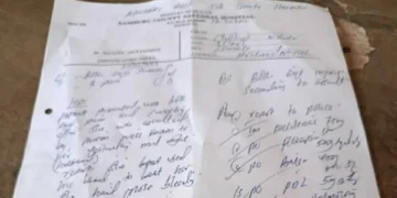 An example of a P3 Form filed with authorities in Kenya. Photo: Fuata Nyuki-Wa Kûngû. Source: Facebook.