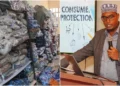 Anti-Counterfeit Authority (ACA) Director of Enforcement, Osman Yussuf (r). Photo: ACA. Source: X.