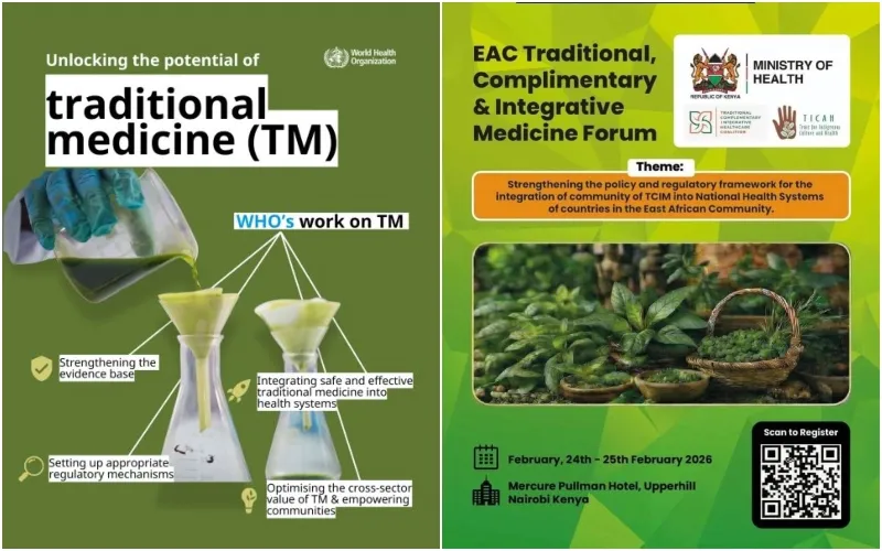Integration of traditional medicine into Kenya's primary healthcare. Photo collage – courtesy.