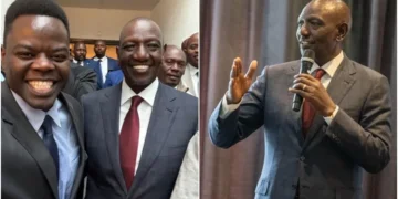 President William Ruto engaged Kenyans living and working in Scandinavia, including Ninja, at a town hall meeting in Helsinki, Finland. Photo: Ninja/William Ruto.