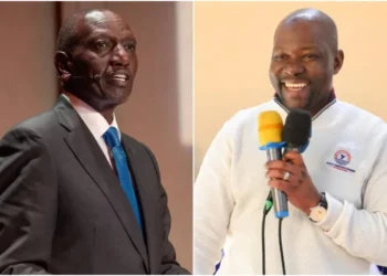 President William Ruto (l) and MP Caleb Amisi (r). Photo_courtesy.