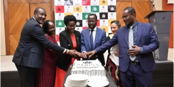 Cut caking as the Africa Cancer Foundation (ACF) celebrated its 15th anniversary. Photo ~ courtesy.