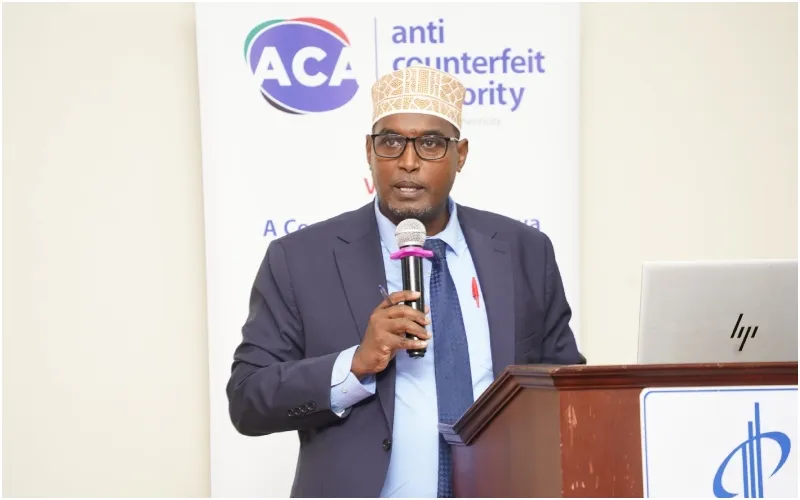 Director of Enforcement at the Anti-Counterfeit Authority (ACA) Yusuf Osman. Photo: ACA Kenya. Source: X.
