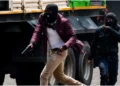 Hooded armed men captured on camera in Ol Kalou ahead of the high-stakes by-election. Photo: K.B.G. Source: X.